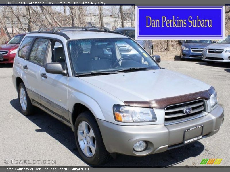 Platinum Silver Metallic / Gray 2003 Subaru Forester 2.5 XS