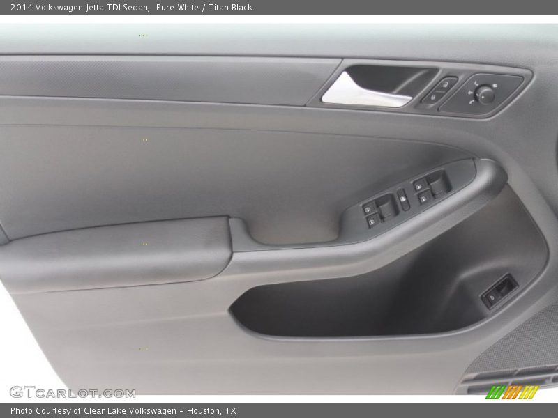 Pure White / Titan Black 2014 Volkswagen Jetta TDI Sedan