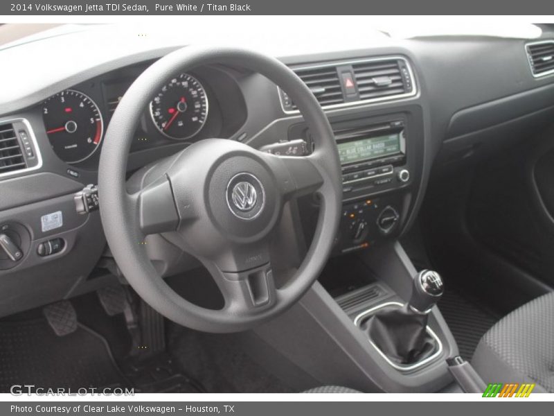 Pure White / Titan Black 2014 Volkswagen Jetta TDI Sedan