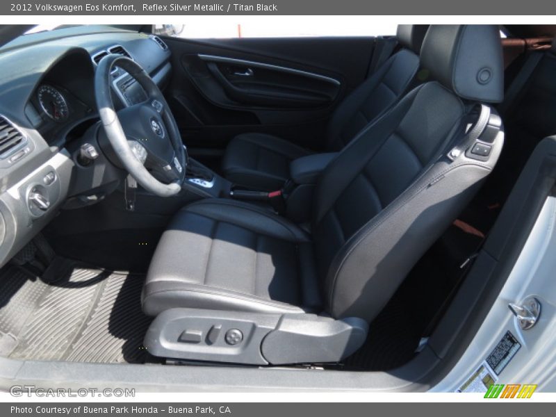 Reflex Silver Metallic / Titan Black 2012 Volkswagen Eos Komfort