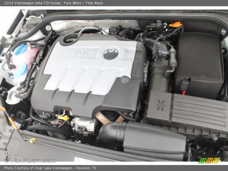 Pure White / Titan Black 2014 Volkswagen Jetta TDI Sedan