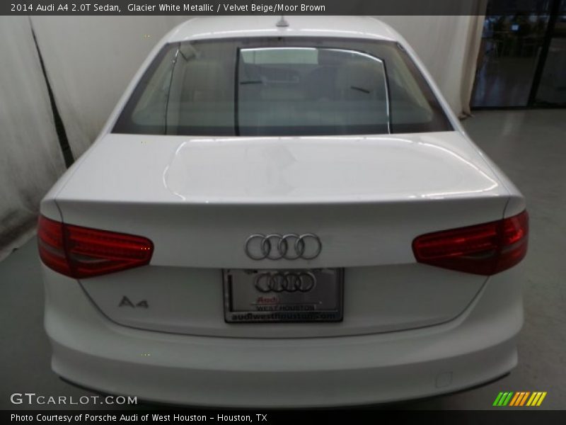 Glacier White Metallic / Velvet Beige/Moor Brown 2014 Audi A4 2.0T Sedan