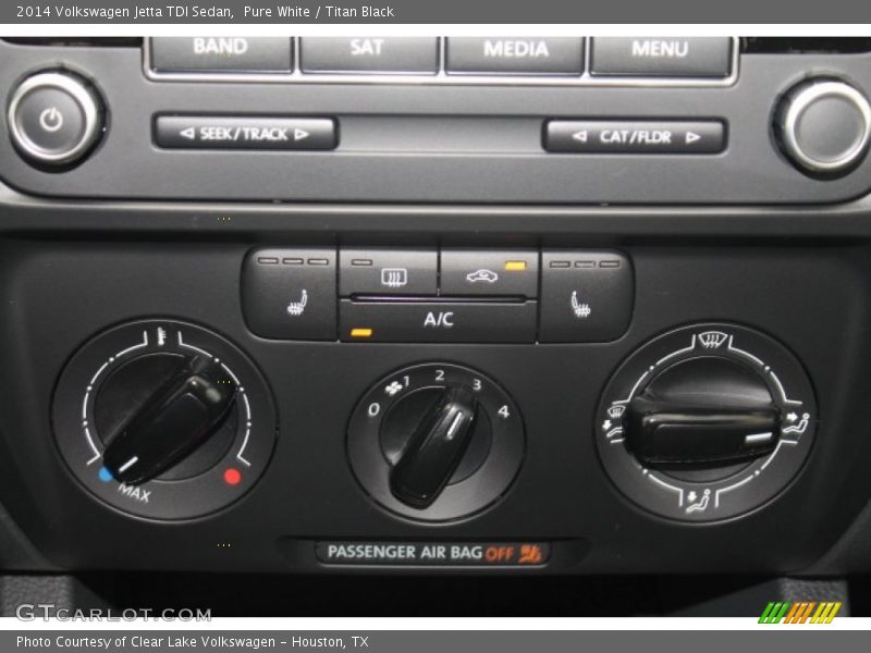 Pure White / Titan Black 2014 Volkswagen Jetta TDI Sedan