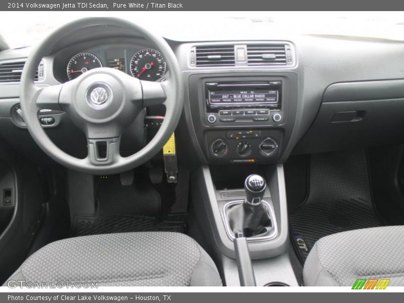 Pure White / Titan Black 2014 Volkswagen Jetta TDI Sedan