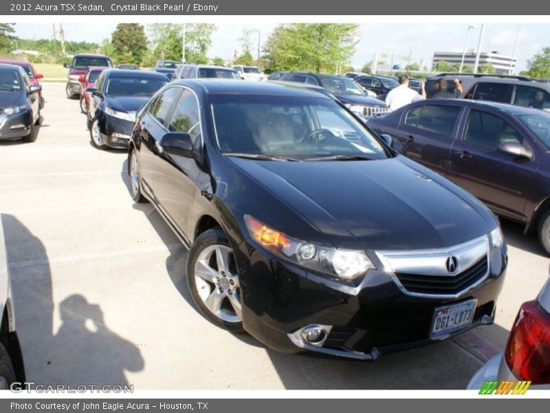 Crystal Black Pearl / Ebony 2012 Acura TSX Sedan