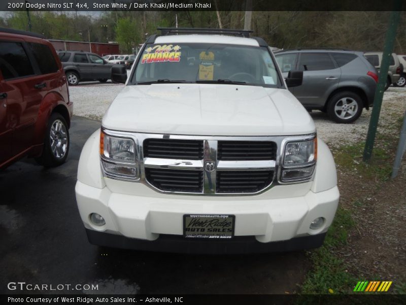 Stone White / Dark Khaki/Medium Khaki 2007 Dodge Nitro SLT 4x4