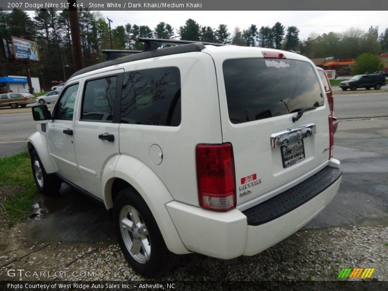 Stone White / Dark Khaki/Medium Khaki 2007 Dodge Nitro SLT 4x4