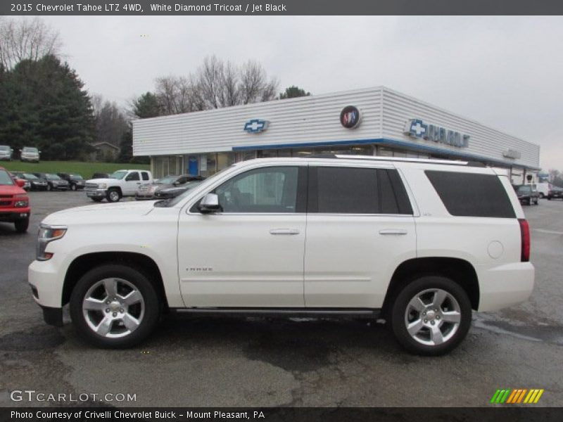 White Diamond Tricoat / Jet Black 2015 Chevrolet Tahoe LTZ 4WD