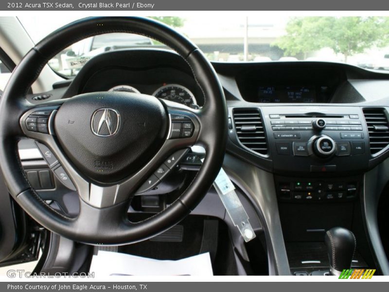 Crystal Black Pearl / Ebony 2012 Acura TSX Sedan