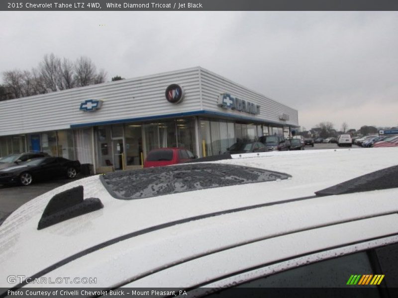 White Diamond Tricoat / Jet Black 2015 Chevrolet Tahoe LTZ 4WD