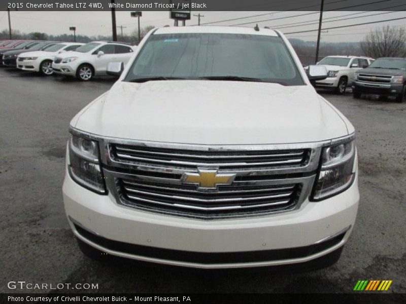 White Diamond Tricoat / Jet Black 2015 Chevrolet Tahoe LTZ 4WD