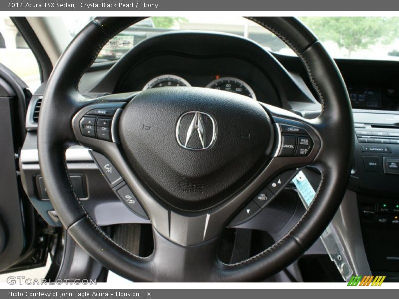 Crystal Black Pearl / Ebony 2012 Acura TSX Sedan