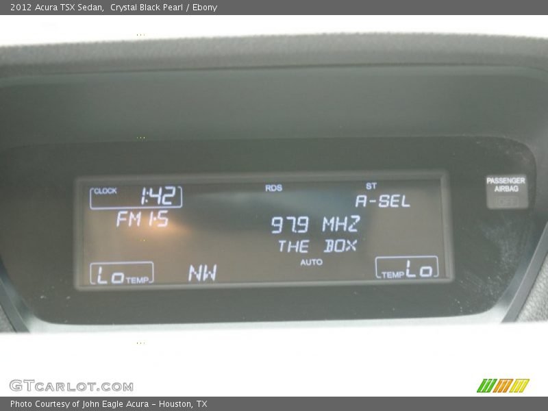 Crystal Black Pearl / Ebony 2012 Acura TSX Sedan
