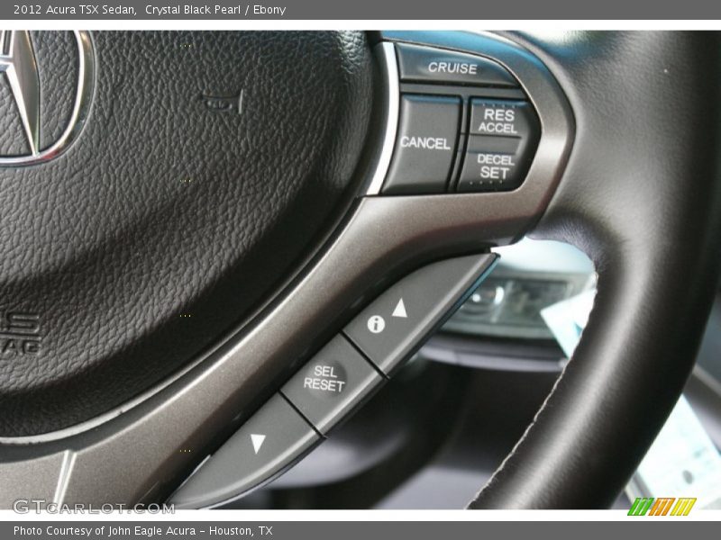 Crystal Black Pearl / Ebony 2012 Acura TSX Sedan