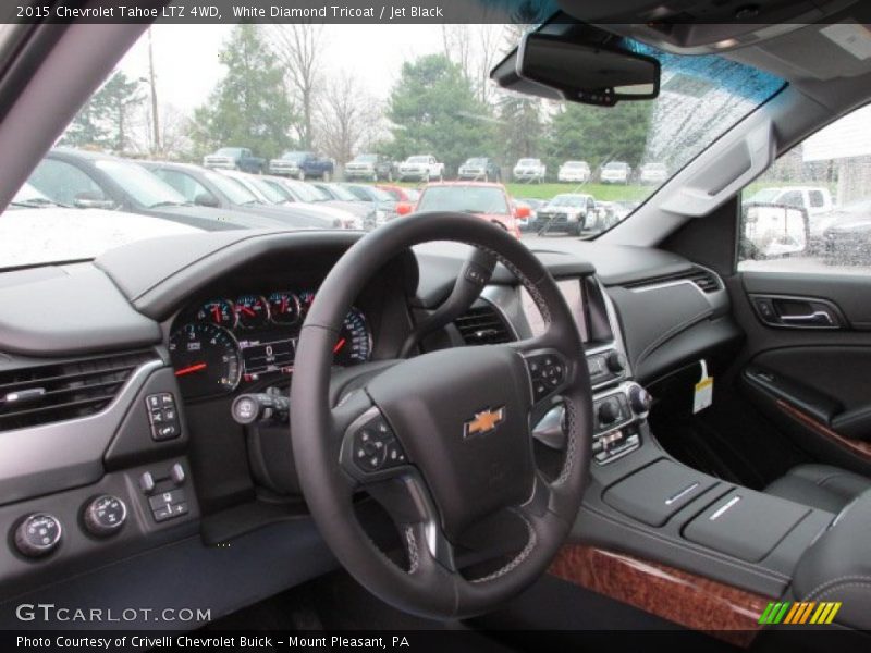 White Diamond Tricoat / Jet Black 2015 Chevrolet Tahoe LTZ 4WD