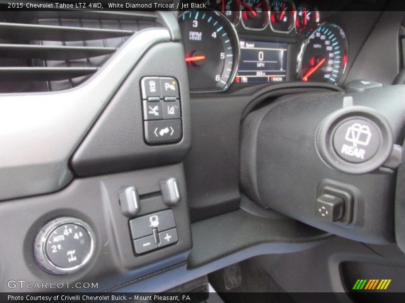 White Diamond Tricoat / Jet Black 2015 Chevrolet Tahoe LTZ 4WD