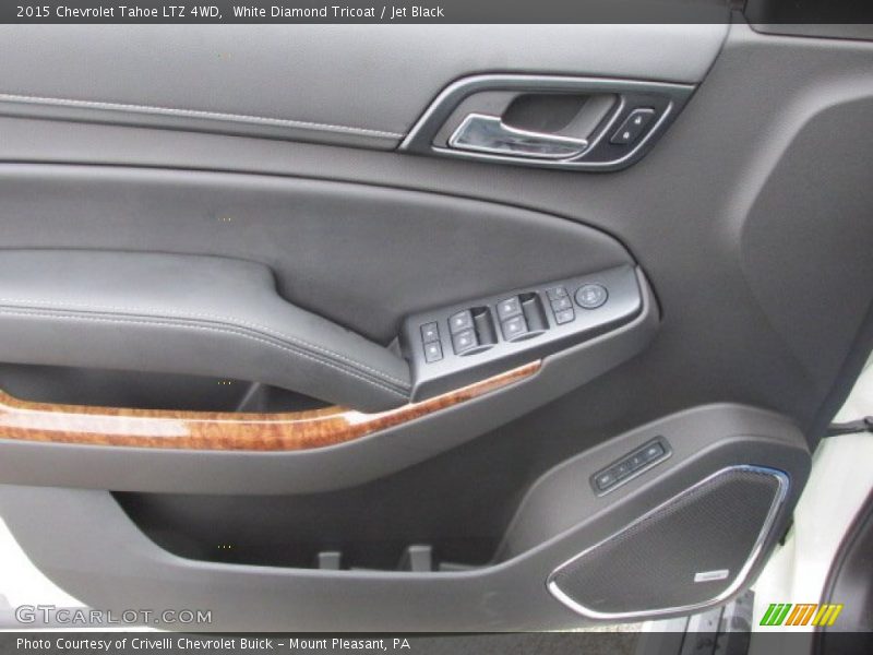 White Diamond Tricoat / Jet Black 2015 Chevrolet Tahoe LTZ 4WD