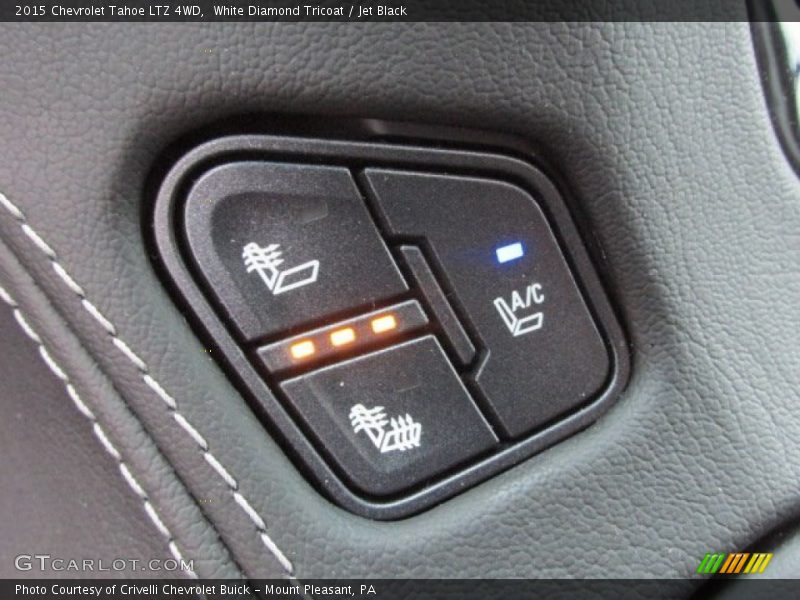 White Diamond Tricoat / Jet Black 2015 Chevrolet Tahoe LTZ 4WD