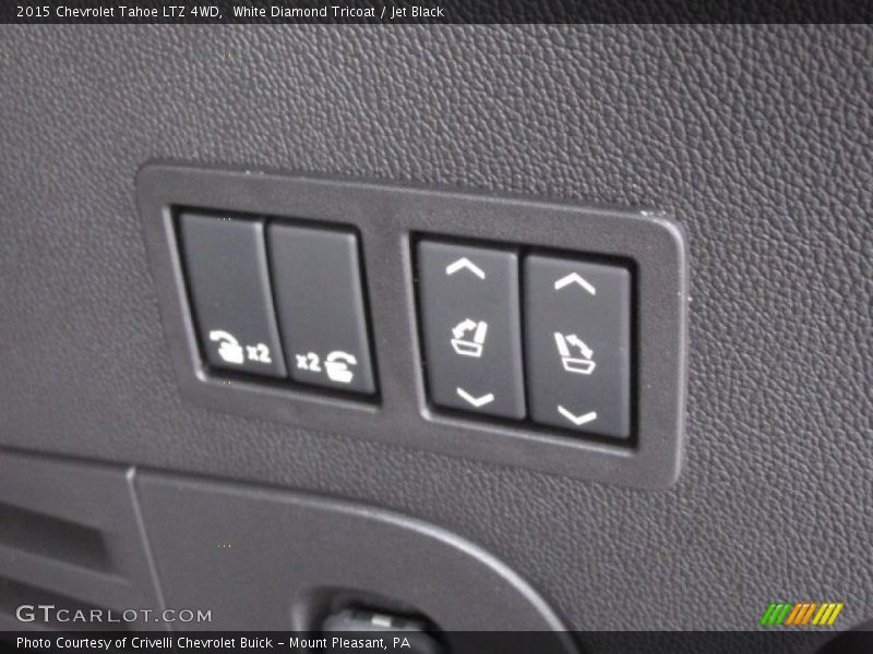 White Diamond Tricoat / Jet Black 2015 Chevrolet Tahoe LTZ 4WD
