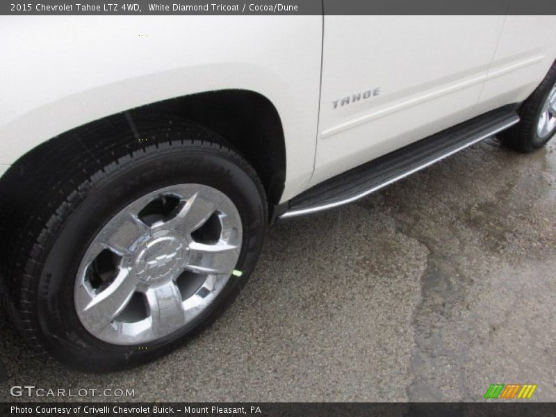 White Diamond Tricoat / Cocoa/Dune 2015 Chevrolet Tahoe LTZ 4WD