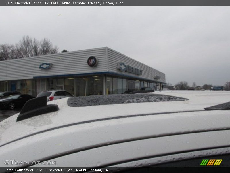 White Diamond Tricoat / Cocoa/Dune 2015 Chevrolet Tahoe LTZ 4WD