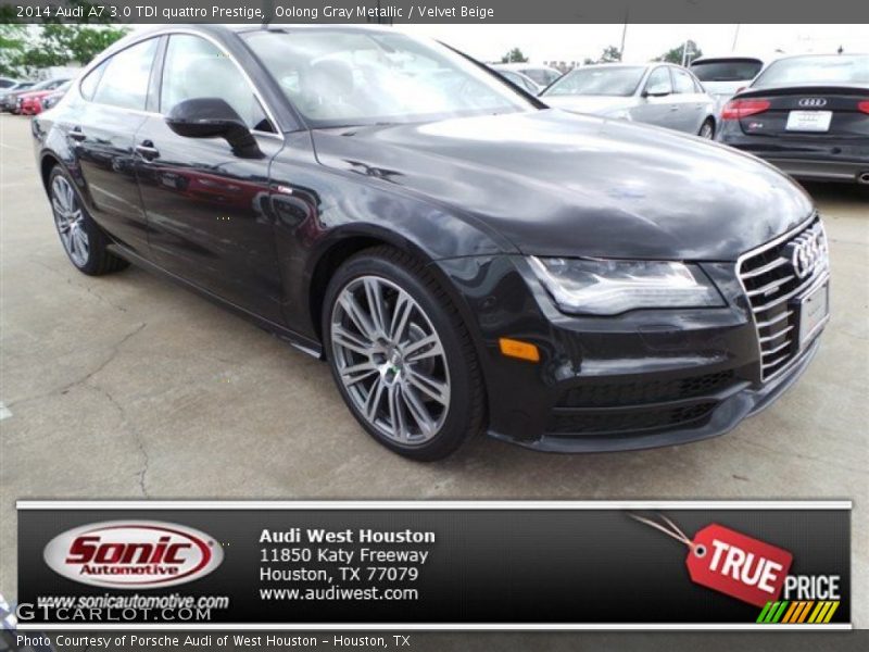 Oolong Gray Metallic / Velvet Beige 2014 Audi A7 3.0 TDI quattro Prestige