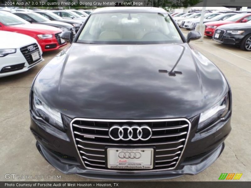 Oolong Gray Metallic / Velvet Beige 2014 Audi A7 3.0 TDI quattro Prestige