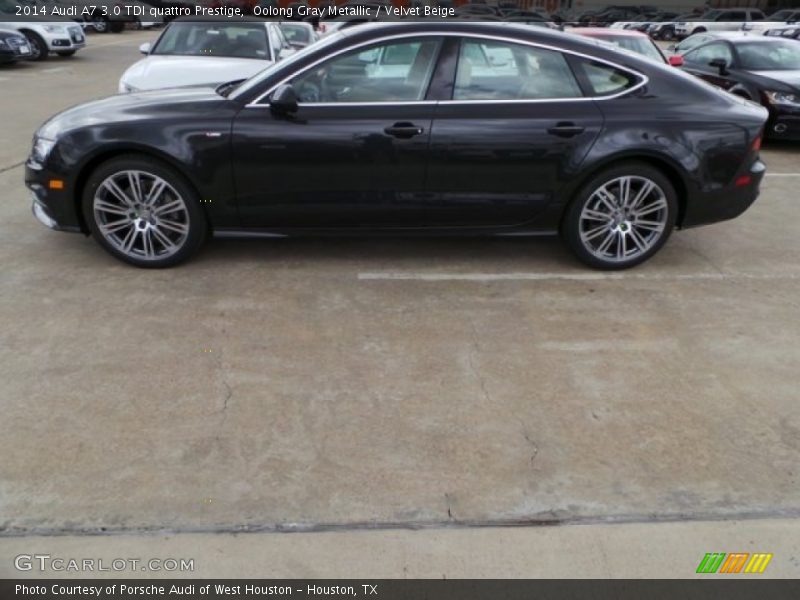 Oolong Gray Metallic / Velvet Beige 2014 Audi A7 3.0 TDI quattro Prestige