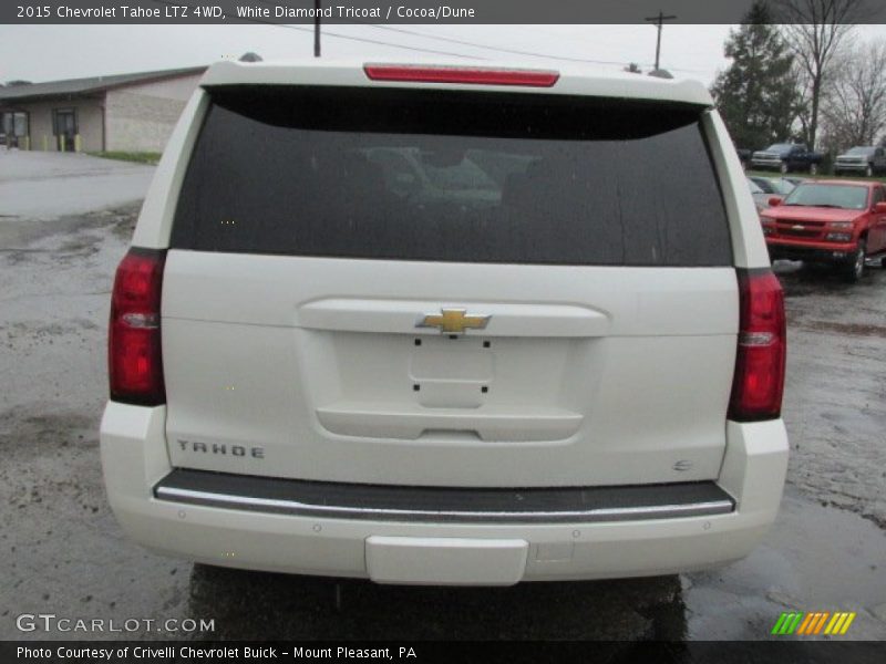 White Diamond Tricoat / Cocoa/Dune 2015 Chevrolet Tahoe LTZ 4WD