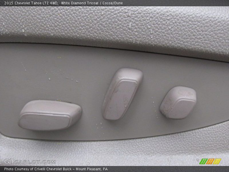 White Diamond Tricoat / Cocoa/Dune 2015 Chevrolet Tahoe LTZ 4WD