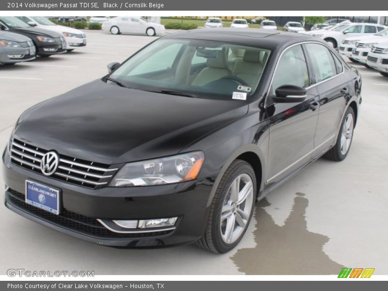 Black / Cornsilk Beige 2014 Volkswagen Passat TDI SE