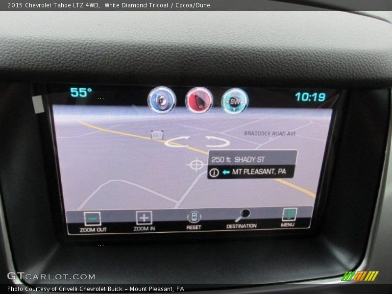 White Diamond Tricoat / Cocoa/Dune 2015 Chevrolet Tahoe LTZ 4WD