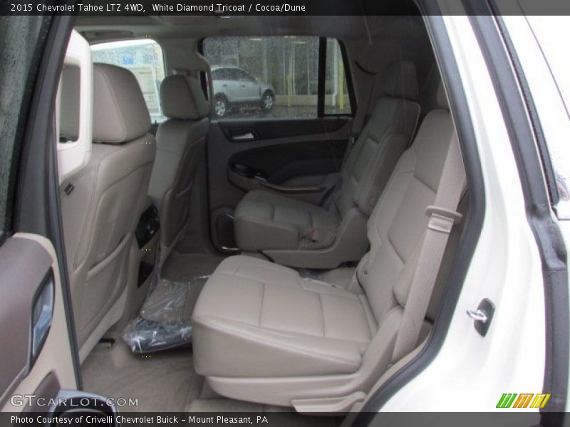 White Diamond Tricoat / Cocoa/Dune 2015 Chevrolet Tahoe LTZ 4WD