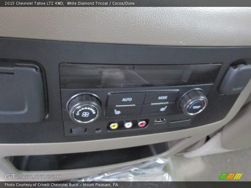 White Diamond Tricoat / Cocoa/Dune 2015 Chevrolet Tahoe LTZ 4WD