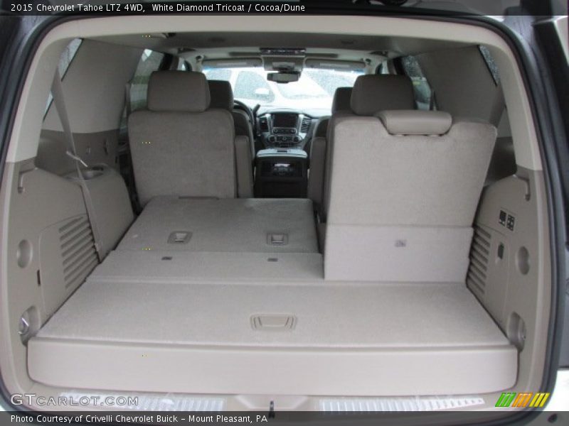 White Diamond Tricoat / Cocoa/Dune 2015 Chevrolet Tahoe LTZ 4WD