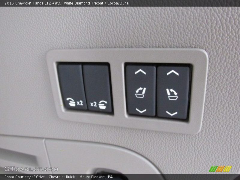 White Diamond Tricoat / Cocoa/Dune 2015 Chevrolet Tahoe LTZ 4WD