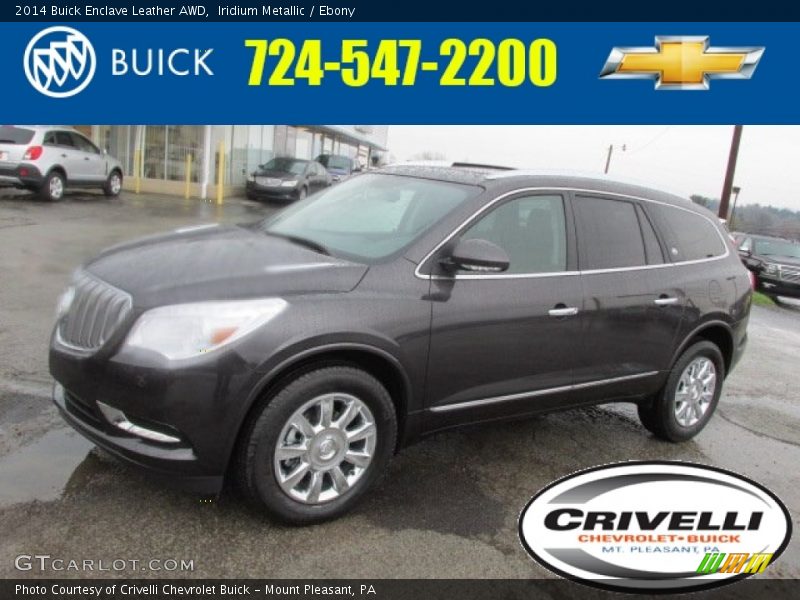 Iridium Metallic / Ebony 2014 Buick Enclave Leather AWD