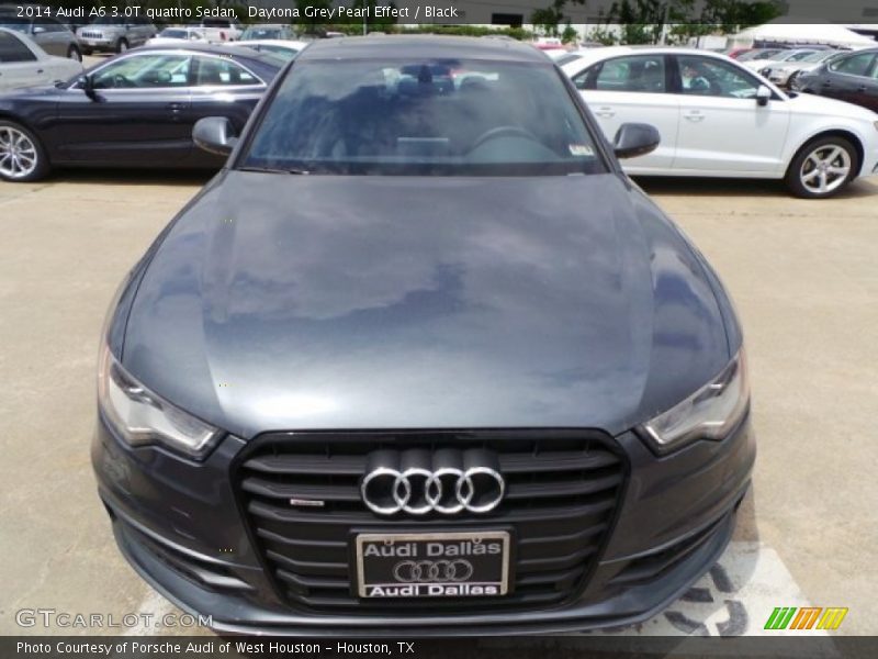 Daytona Grey Pearl Effect / Black 2014 Audi A6 3.0T quattro Sedan