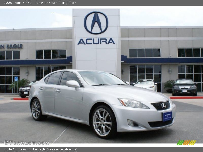 Tungsten Silver Pearl / Black 2008 Lexus IS 350