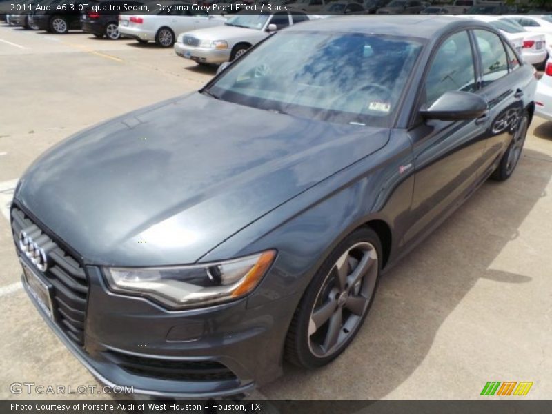 Daytona Grey Pearl Effect / Black 2014 Audi A6 3.0T quattro Sedan