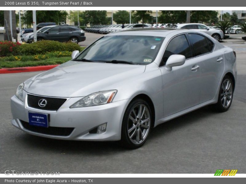 Tungsten Silver Pearl / Black 2008 Lexus IS 350