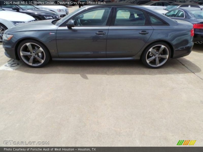 Daytona Grey Pearl Effect / Black 2014 Audi A6 3.0T quattro Sedan