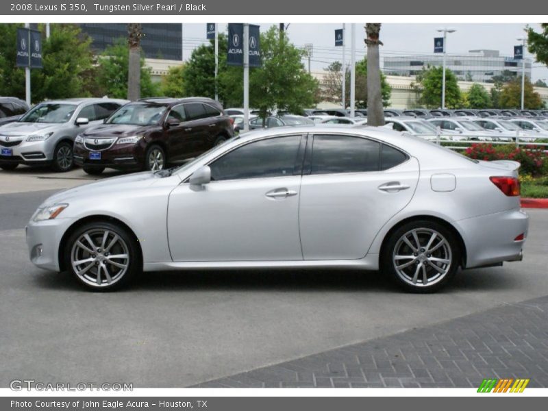 Tungsten Silver Pearl / Black 2008 Lexus IS 350