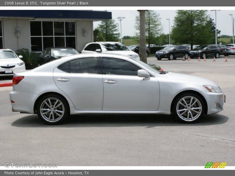 Tungsten Silver Pearl / Black 2008 Lexus IS 350