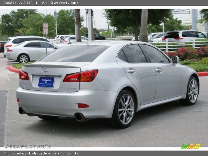 Tungsten Silver Pearl / Black 2008 Lexus IS 350