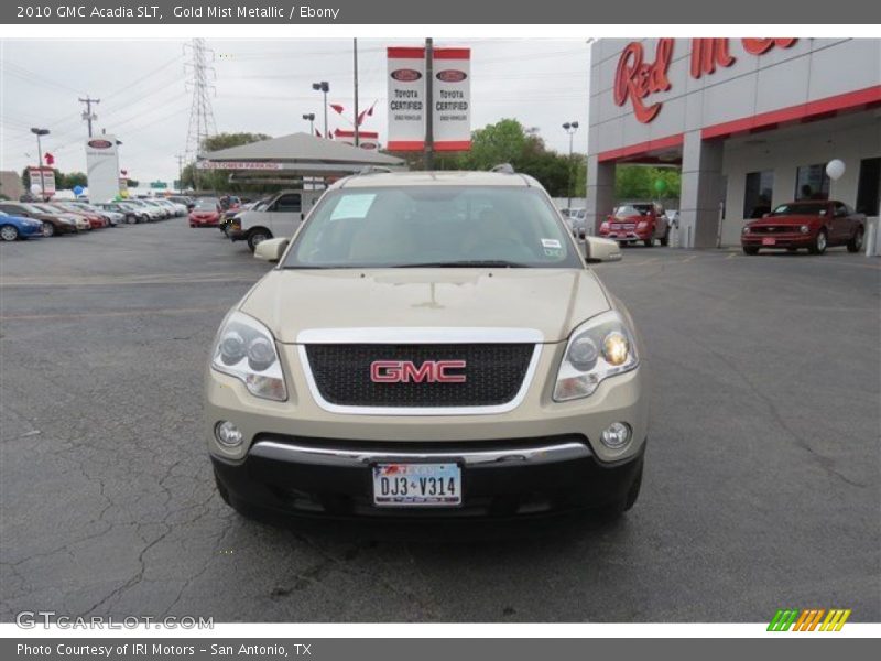 Gold Mist Metallic / Ebony 2010 GMC Acadia SLT