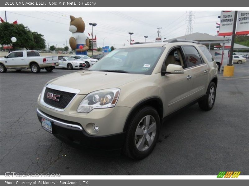 Gold Mist Metallic / Ebony 2010 GMC Acadia SLT