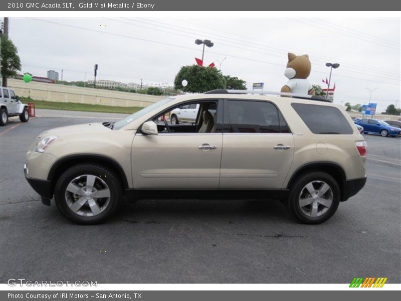 Gold Mist Metallic / Ebony 2010 GMC Acadia SLT