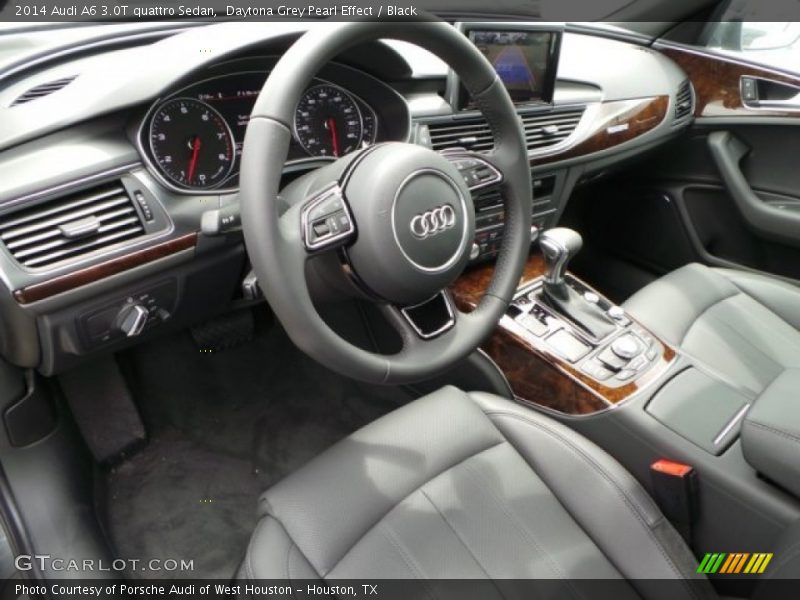 Daytona Grey Pearl Effect / Black 2014 Audi A6 3.0T quattro Sedan