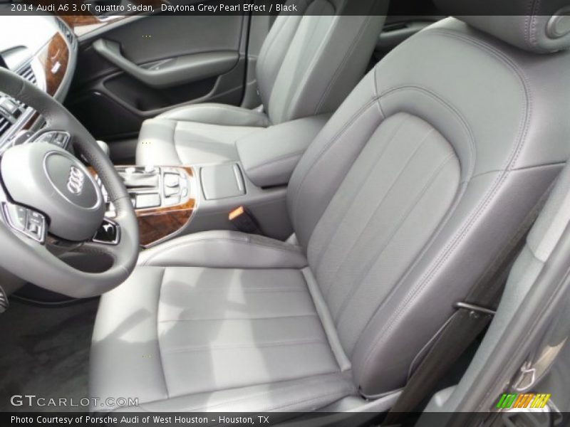 Daytona Grey Pearl Effect / Black 2014 Audi A6 3.0T quattro Sedan